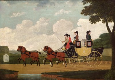 The Royal Mail Coach, Chelmsford to London, 1799 by John Cordrey